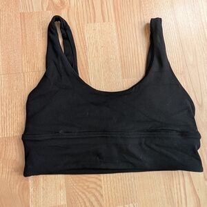 Lululemon Athletica Align Black Sports Bra Light Support A/B Cup, Size 8